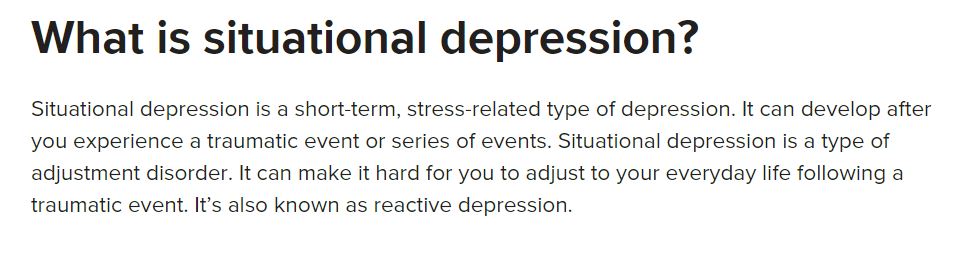 situational depression